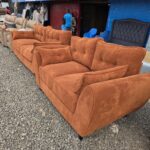 Burnt Orange butterfly sofa